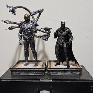 NEW DC TriForce Injustice 2 The Versus Collection Batman Braniac 10" Statues